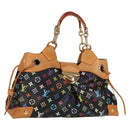 LOUIS VUITTON Monogram Multicolor Ursula Tote Bag Black M40124 LV Auth 132957V-1