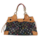 LOUIS VUITTON Monogram Multicolor Ursula Tote Bag Black M40124 LV Auth 132957V-2