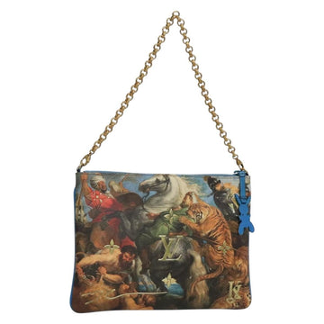 LOUIS VUITTON Celty Pochette Plat Pouch Koons Rubens M64617 LV Auth 132960SAM