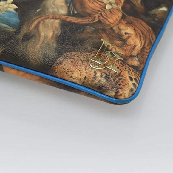 LOUIS VUITTON Celty Pochette Plat Pouch Koons Rubens M64617 LV Auth 132960A