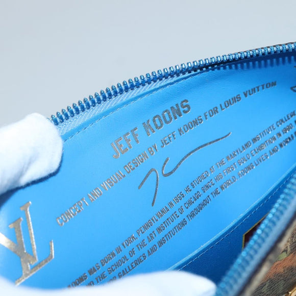 LOUIS VUITTON Celty Pochette Plat Pouch Koons Rubens M64617 LV Auth 132960A