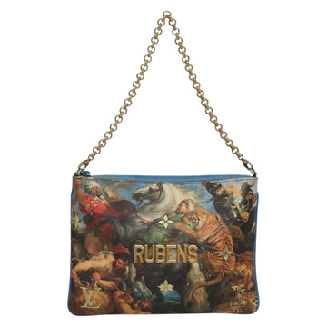 LOUIS VUITTON Celty Pochette Plat Pouch Koons Rubens M64617 LV Auth 132960SAM - 0