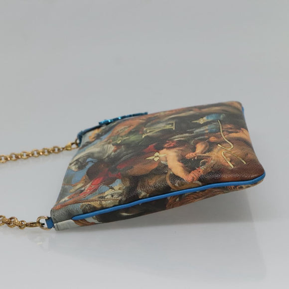 LOUIS VUITTON Celty Pochette Plat Pouch Koons Rubens M64617 LV Auth 132960A