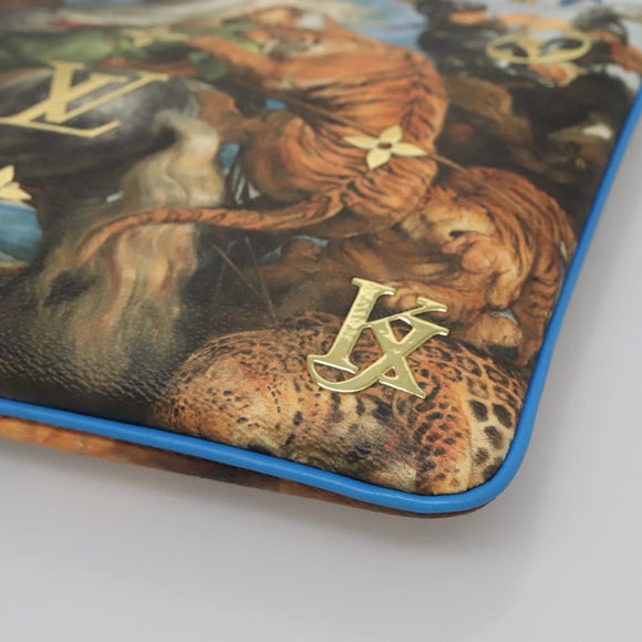 LOUIS VUITTON Celty Pochette Plat Pouch Koons Rubens M64617 LV Auth 132961M