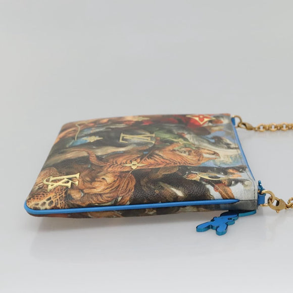 LOUIS VUITTON Celty Pochette Plat Pouch Koons Rubens M64617 LV Auth 132961M