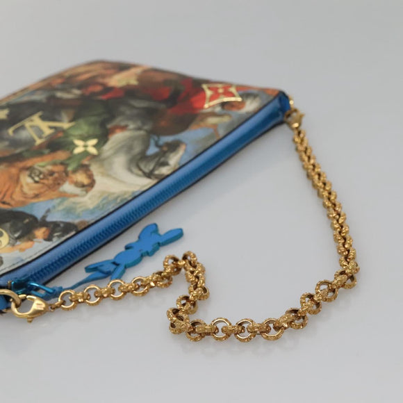 LOUIS VUITTON Celty Pochette Plat Pouch Koons Rubens M64617 LV Auth 132961M