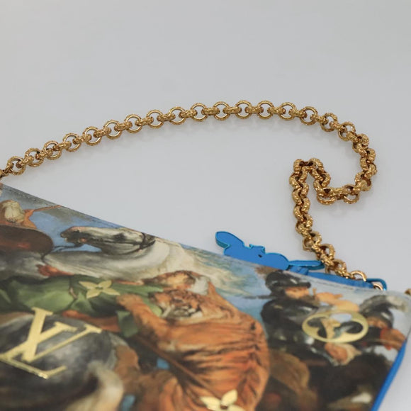 LOUIS VUITTON Celty Pochette Plat Pouch Koons Rubens M64617 LV Auth 132961M