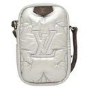 LOUIS VUITTON LV Pillow Phone Pouch Silver M81716 LV Auth 132963M-13