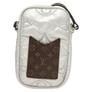 LOUIS VUITTON LV Pillow Phone Pouch Silver M81716 LV Auth 132963M-2