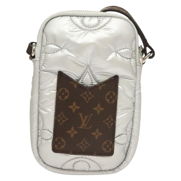 LOUIS VUITTON LV Pillow Phone Pouch Silver M81716 LV Auth 132963M