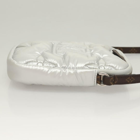 LOUIS VUITTON LV Pillow Phone Pouch Silver M81716 LV Auth 132963M