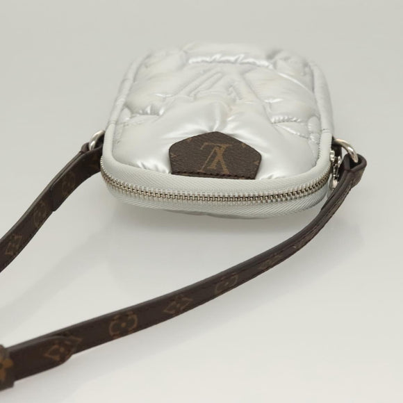 LOUIS VUITTON LV Pillow Phone Pouch Silver M81716 LV Auth 132963M