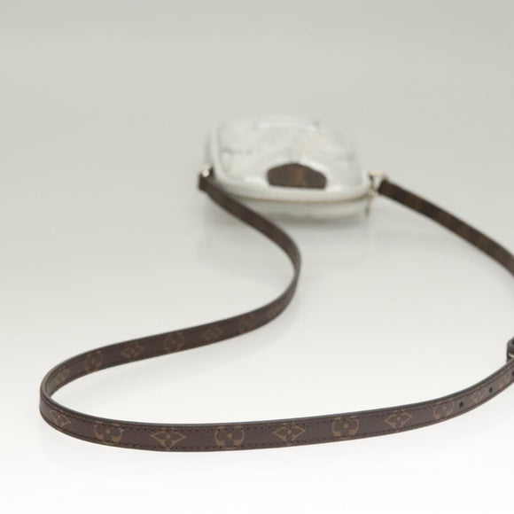 LOUIS VUITTON LV Pillow Phone Pouch Silver M81716 LV Auth 132963M