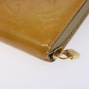 LOUIS VUITTON Monogram Vernis Bloom Wallet Beige M91015 LV Auth 132968-15