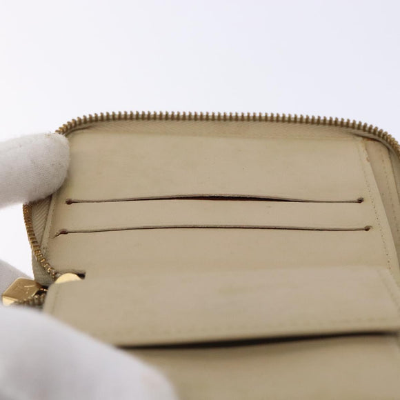 LOUIS VUITTON Monogram Vernis Bloom Wallet Beige M91015 LV Auth 132968