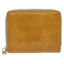 LOUIS VUITTON Monogram Vernis Bloom Wallet Beige M91015 LV Auth 132968-13