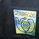 LOEWE Anagram Small Messenger Shoulder Bag Wool Black Silver Auth 132972SAM-19