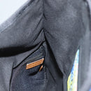 LOEWE Anagram Small Messenger Shoulder Bag Wool Black Silver Auth 132972SAM-20