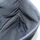 LOEWE Anagram Small Messenger Shoulder Bag Wool Black Silver Auth 132972M-21