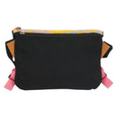 LOEWE Anagram Small Messenger Shoulder Bag Wool Black Silver Auth 132972M-2