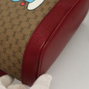 GUCCI Micro GG Supreme Doraemon Backpack PVC Beige Gold 647816 Auth 132976M-12