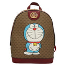 GUCCI Micro GG Supreme Doraemon Backpack PVC Beige Gold 647816 Auth 132976M-2