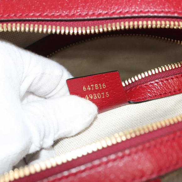 GUCCI Micro GG Supreme Doraemon Backpack PVC Beige Gold 647816 Auth 132976M