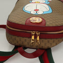 GUCCI Micro GG Supreme Doraemon Backpack PVC Beige Gold 647816 Auth 132976M-6