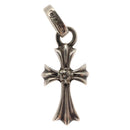 Chrome Hearts Baby fat Pendant Top Double Diamond Ag925 Silver Auth 132980M-2