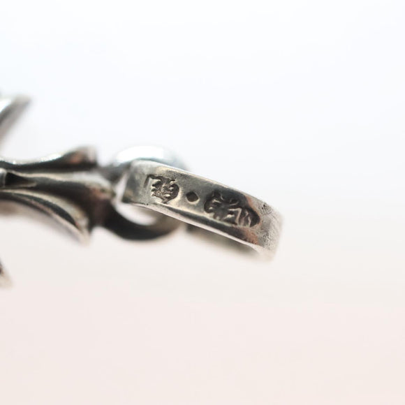 Chrome Hearts Baby fat Pendant Top Double Diamond Ag925 Silver Auth 132980M
