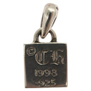 Chrome Hearts Framed CH Plus 1 Diamond Pendant Top Ag925 Silver Auth 132981M-3