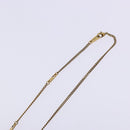 LOUIS VUITTON LVprinted Initials Coral Necklace Metal Gold M68903 Auth 132987M-15