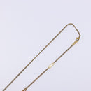 LOUIS VUITTON LVprinted Initials Coral Necklace Metal Gold M68903 Auth 132987M-6