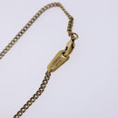 LOUIS VUITTON LVprinted Initials Coral Necklace Metal Gold M68903 Auth 132987M-11