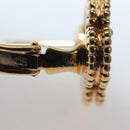 Van Cleef & Arpels Vintage Alhambra Onyx Pierce 18K Gold(750) Gold Auth 132990M-6