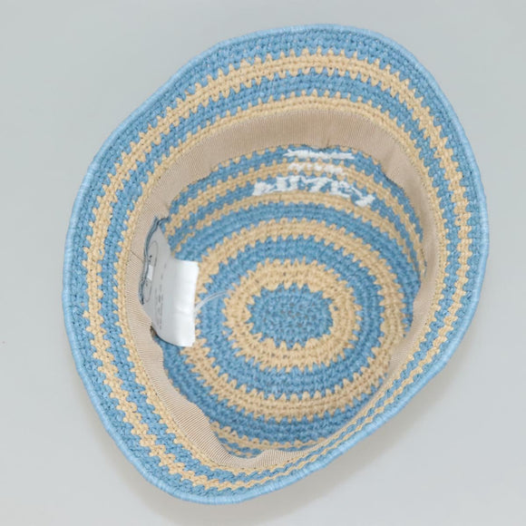PRADA Bucket Hat Viscose Light Blue 1HC137 Auth 132994M