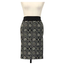 LOUIS VUITTON Monogram Jaguar Pre Owned skirt 1854 print Black LV Auth 132996M-1