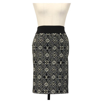 LOUIS VUITTON Monogram Jaguar Pre Owned skirt 1854 print Black LV Auth 132996M