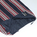 CHANEL Skirt Tweed Navy Red CC Auth 132997M-5