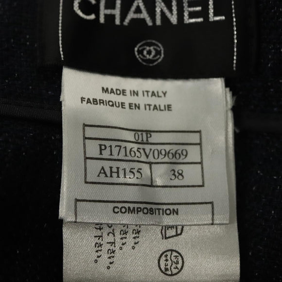 CHANEL Jacket & Pants Set Jacket Denim Blue CC Auth 132998M