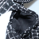 CHANEL One Piece Shirt Tweed Black CC Auth 132999M-11