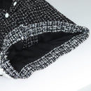 CHANEL One Piece Shirt Tweed Black CC Auth 132999M-12