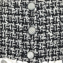 CHANEL One Piece Shirt Tweed Black CC Auth 132999M-5