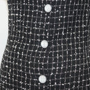 CHANEL One Piece Shirt Tweed Black CC Auth 132999M-6