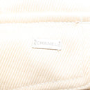 CHANEL Skirt Denim Leather Beige CC Auth 133000M-10