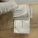 CHANEL Skirt Denim Leather Beige CC Auth 133000M-15