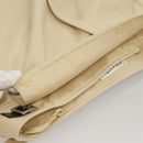 CHANEL Skirt Denim Leather Beige CC Auth 133000M-6