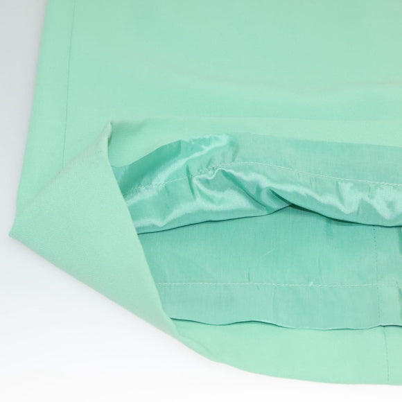 CELINE Skirt Wool Green CC Auth 133003M
