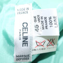 CELINE Skirt Wool Green CC Auth 133003M-13
