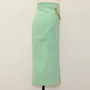 CELINE Skirt Wool Green CC Auth 133003M-4